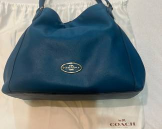 New coach leather handbag