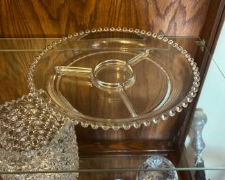 Candlewick divided plate