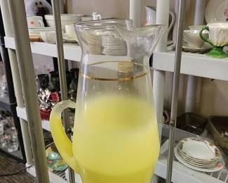 Vintage glass pitcher