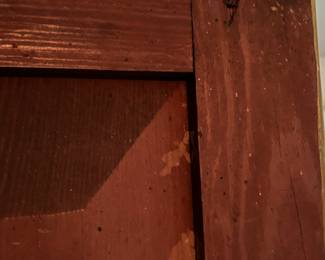 Detail of Pegs in Wardrobe