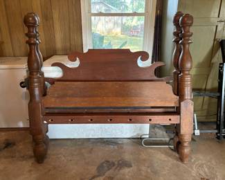 Early Rope Bed, Missing Rails. Queen Size Width