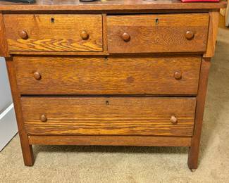 Victorian Oak Chest