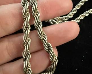 14K & Sterling Chain
