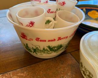 Hazel Atlas Tom & Jerry Punch Bowl
