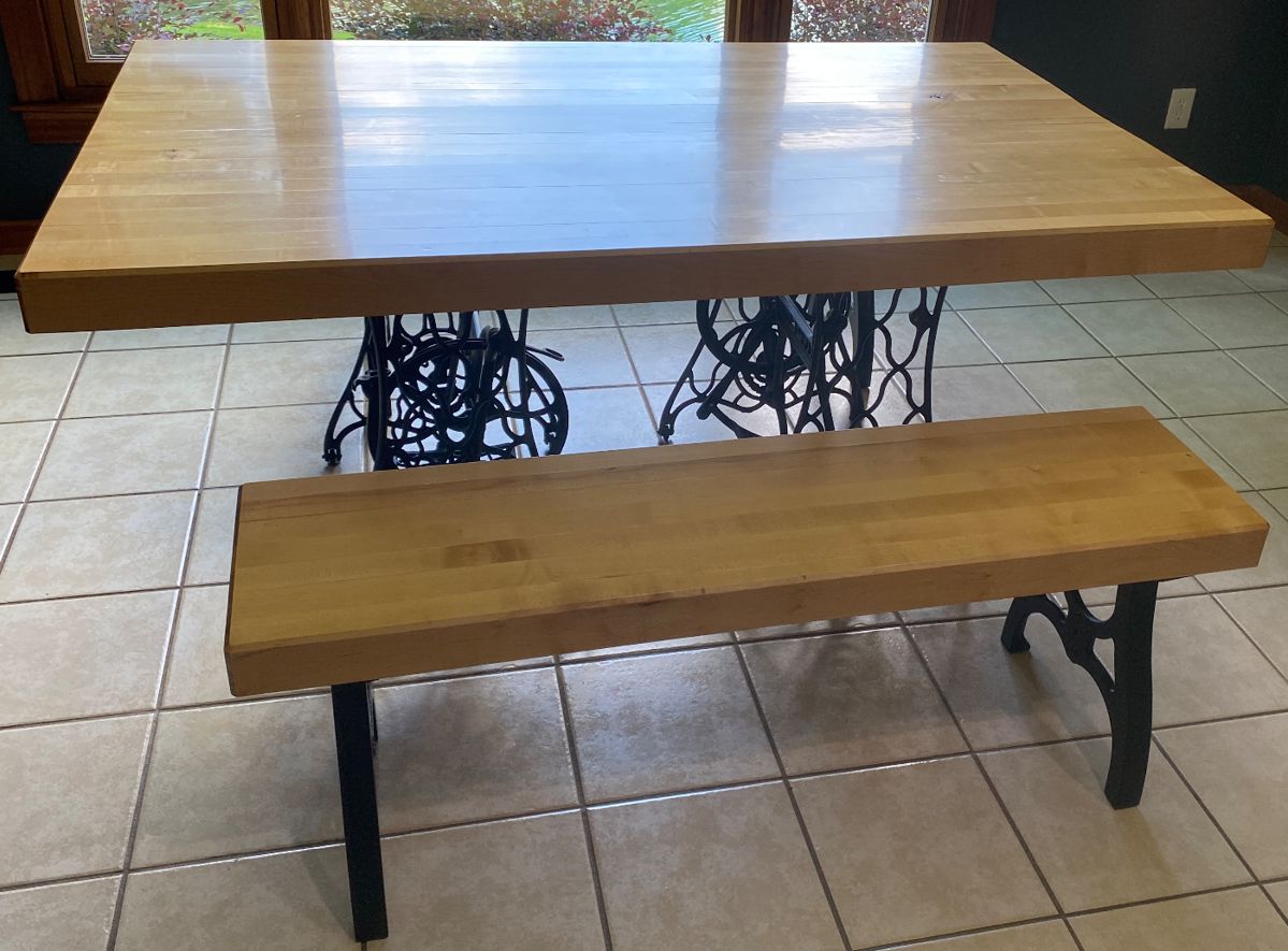 Hardrock Maple Handmade with Antique Bases 