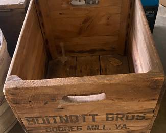 Boitnott Brothers Boones Mill, Va. Wooden Crate