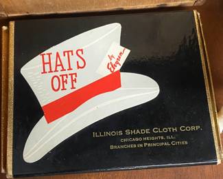Vintage Hats Off Risque Playing Card Premium (Illinois Shade Cloth Corp. Chicago Heights, Ill.)