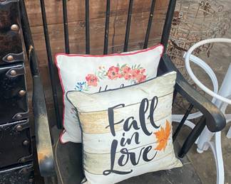 Stenciled Wooden Rocker
