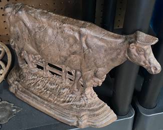 Cast Iron Cow Doorstop
