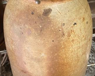 Old Stoneware Wax Seal Jar