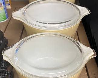 Vintage Pyrex Mushroom Bowls