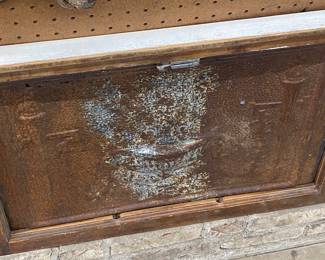 Framed Rustic Fireplace Wall Hanging