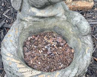 Cement Rabbit Planter
