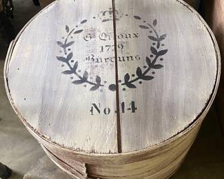 Stenciled Cheese Crates