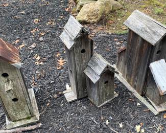 Primitive Wooden Birdhouses