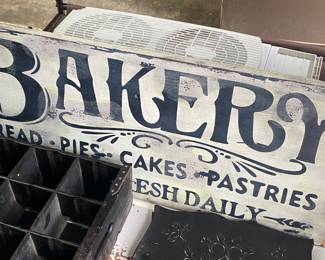 Wooden Bakery Sign
