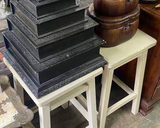 Wooden Stools/Decorative Storage