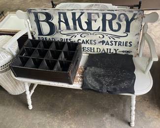 Paint Decorated Bench