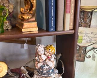 decorative books, book ends. 