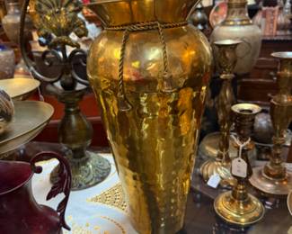 Large Brass Vase