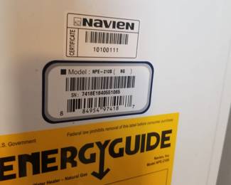 Navien tankless hot water heater
