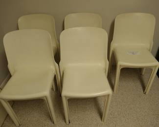 5 Vico Magistretti Chairs