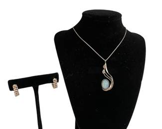 Sterling & quartz necklace