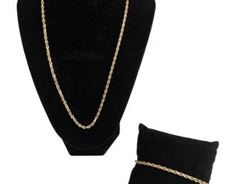 14K gold rope chain