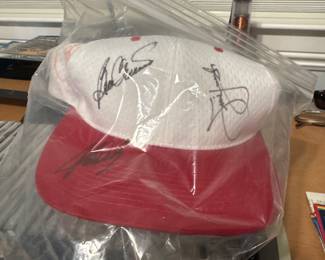 Signed Hat by Golfers; John Daly, Ben Crenshaw, Jim Furyk