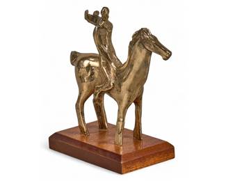 David Adickes, Man on Horse, bronze sculpture