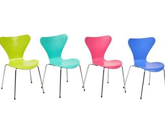 Arne Jacobson for Fritz Hansen Series 7 Model 3107 Butterfly Chairs