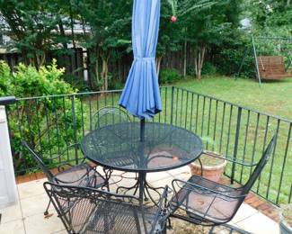 Iron Patio Table & Chairs