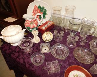Fitz & Floyd And Vintage Glassware