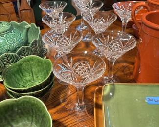 Crystal Martini glasses