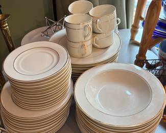 One of several sets of china