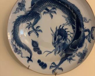 Stunning Mottahedeh Dragon plate