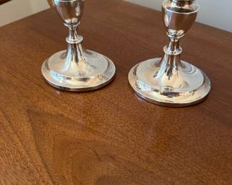 Sterling 830 Danish candlesticks