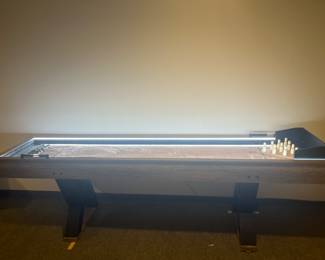 Shuffle Board Game Table comes with hardware for several games