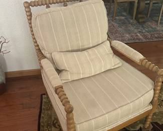 Chair with fabric upholstery