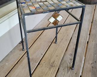 Stone tile top table