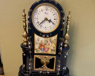 T Limoges Porcelain Large Clock