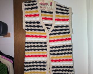 Vintage Crochet Sweater Vest