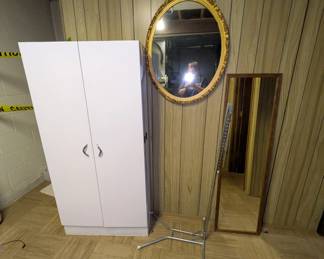 Vintage White Metal Cabinet