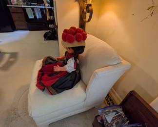 Vintage 1980's White Chair