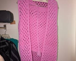 Vintage Crochet Skirt with Vest
