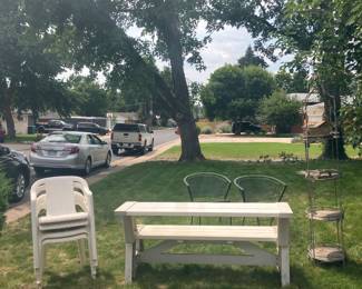 Patio Furniture and Wind Chines