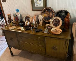 Antique Green Buffet