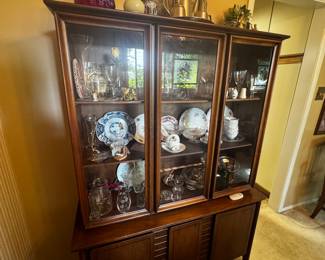 Mid Century China Cabinet and Hutch
