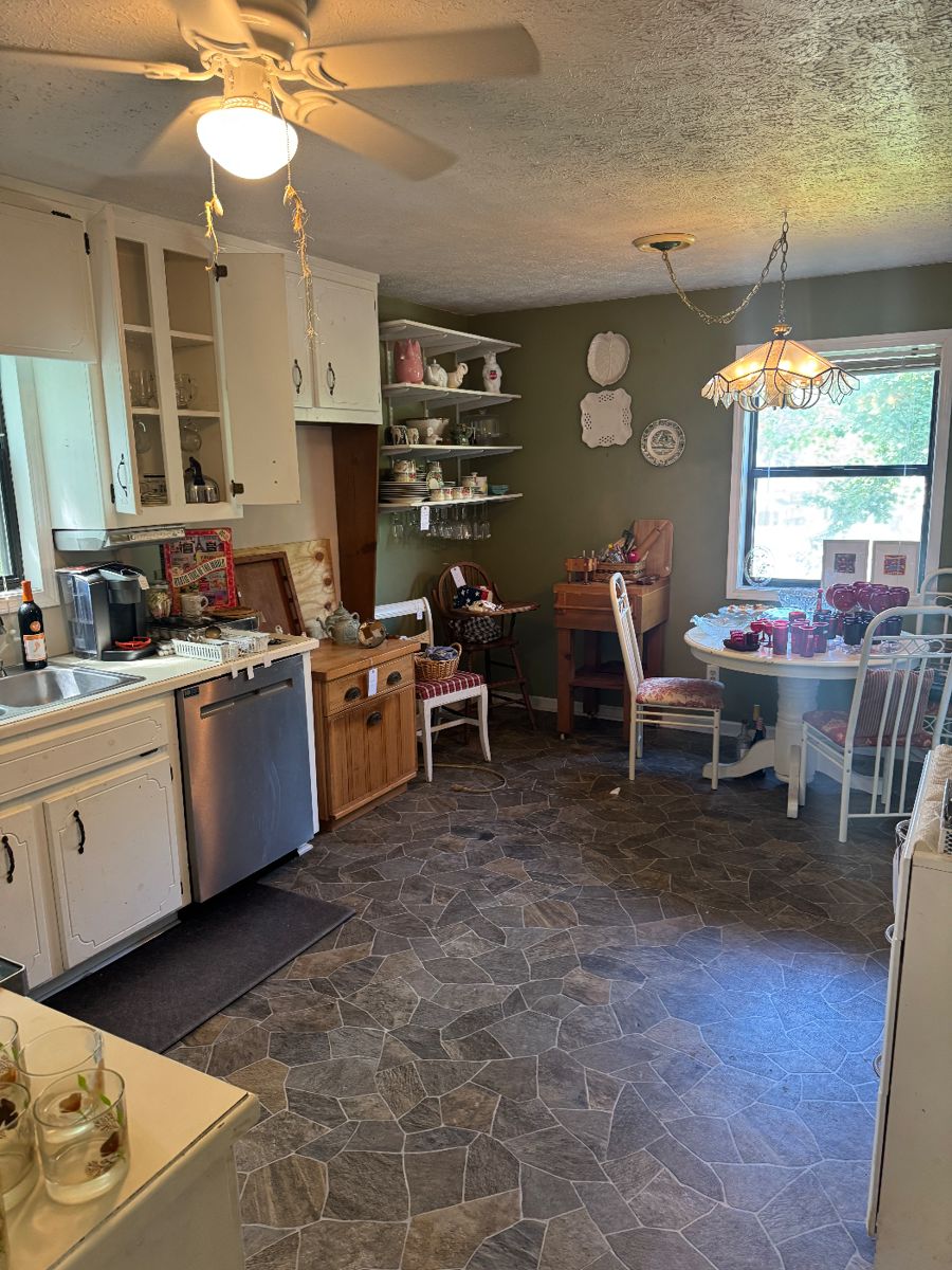 Dishwasher (not included in discount), kitchen table, everything you see is for sale!