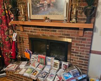 Lots of various Holiday cards and wrapping paper